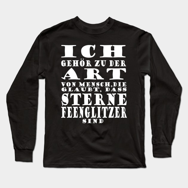 Sterne Feenglitzer Mädchen Einhorn Spruch Long Sleeve T-Shirt by FindYourFavouriteDesign